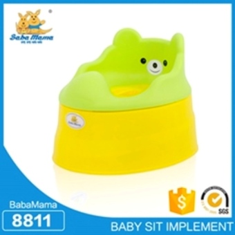 Babamama กระโถนโถสุขภัณฑสำหรับเด็กพลาสติก รูปหมี รุ่น 8811 สีเขียวเหลือง Babamama กระโถนโถสุขภัณฑสำหรับเด็กพลาสติก รูปหมี รุ่น 8811 สีเขียวเหลือง