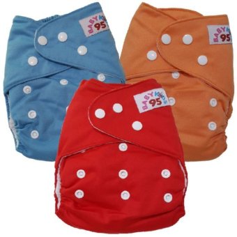 BABYKIDS95 กางเกงผ้าอ้อม ซักได้ กันน้ำ รุ่นดีลักส์ สีพื้น ไซส์เด็ก 3-16กก. S3004 พร้อมแผ่นซับไมโครไฟ เซ็ท 3 ตัว BABYKIDS95 กางเกงผ้าอ้อม ซักได้ กันน้ำ รุ่นดีลักส์ สีพื้น ไซส์เด็ก 3-16กก. S3004 พร้อมแผ่นซับไมโครไฟ เซ็ท 3 ตัว