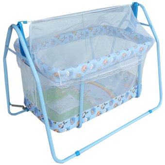 Baby Cradle เปลไกวเครเดิร์น รุ่น C-023 (สีฟ้า) Baby Cradle เปลไกวเครเดิร์น รุ่น C-023 (สีฟ้า)
