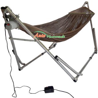 Auto Hammock เปลไกวเด็กอัตโนมัติแบบเปลญวนใหญ่สีน้ำตาลกับมอเตอร์ Vinanoi 100 Kg. Auto Hammock เปลไกวเด็กอัตโนมัติแบบเปลญวนใหญ่สีน้ำตาลกับมอเตอร์ Vinanoi 100 Kg.