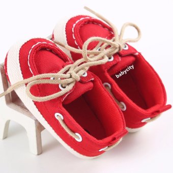รองเท้าหัดเดิน รองเท้าเด็กอ่อน รองเท้าเด็กพื้นผ้า baby shoe Prewalker ของใช้เด็กอ่อน สีแดง รองเท้าหัดเดิน รองเท้าเด็กอ่อน รองเท้าเด็กพื้นผ้า baby shoe Prewalker ของใช้เด็กอ่อน สีแดง