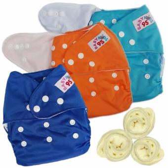 กางเกงผ้าอ้อมกันน้ำ+แผ่นซับไมโครฯ Size:3-16กก. เซ็ท3ตัว (Blue/Orange/Dark Blue) กางเกงผ้าอ้อมกันน้ำ+แผ่นซับไมโครฯ Size:3-16กก. เซ็ท3ตัว (Blue/Orange/Dark Blue)