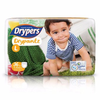 Drypers ผ้าอ้อมสำหรับเด็ก รุ่น Drypantz L 36 ชิ้น Drypers ผ้าอ้อมสำหรับเด็ก รุ่น Drypantz L 36 ชิ้น