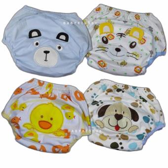 BABYKIDS95 กางเกงฝึกฉี่ (เป้าหนา 3 ชั้น) แพ็ค 4 ตัว size L (A21-4002) BABYKIDS95 กางเกงฝึกฉี่ (เป้าหนา 3 ชั้น) แพ็ค 4 ตัว size L (A21-4002)
