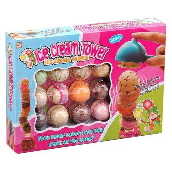 DOLLYCHIC ICE CREAM TOWER เกมฝึกสมดุล DOLLYCHIC ICE CREAM TOWER เกมฝึกสมดุล