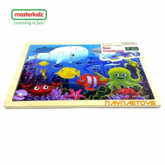 MASTERKIDZ ตัวต่อ จิ๊กซอ ไม้ 20 ชิ้น ชุด Sea Creatures เสริมสร้างพัฒนาการเด็ก MASTERKIDZ ตัวต่อ จิ๊กซอ ไม้ 20 ชิ้น ชุด Sea Creatures เสริมสร้างพัฒนาการเด็ก
