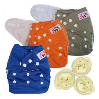BABYKIDS95 กางเกงผ้าอ้อมกันน้ำ+แผ่นซับไมโครฯ Size:3-16กก. เซ็ท3ตัว (Dark Blue/Orange/Gray) BABYKIDS95 กางเกงผ้าอ้อมกันน้ำ+แผ่นซับไมโครฯ Size:3-16กก. เซ็ท3ตัว (Dark Blue/Orange/Gray)