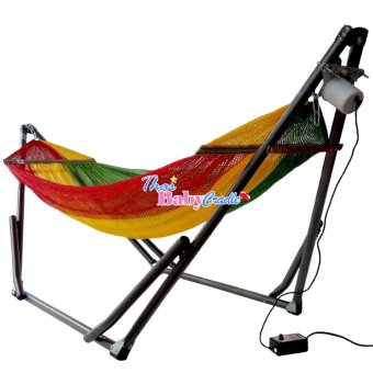 Auto Hammockเปลนอนเด็กสไตล์เปลญวน (ขนาดจัมโบ้)ลายแตงโม แบบไกวอัตโนมัติกับมอเตอร์ S-Baby Auto Hammockเปลนอนเด็กสไตล์เปลญวน (ขนาดจัมโบ้)ลายแตงโม แบบไกวอัตโนมัติกับมอเตอร์ S-Baby