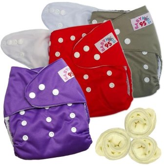 กางเกงผ้าอ้อมกันน้ำ+แผ่นซับไมโครฯ Size:3-16กก. เซ็ท3ตัว (Grey/Red/Purple)(Multicolor Others) กางเกงผ้าอ้อมกันน้ำ+แผ่นซับไมโครฯ Size:3-16กก. เซ็ท3ตัว (Grey/Red/Purple)(Multicolor Others)