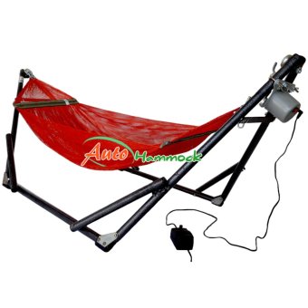 Auto Hammock เปลนอนเด็กแบบเปลไกวอัตโนมัติผ้าเปลเล็กสไตล์เปลญวนสีแดงส้มกับมอเตอร์ VN-365 Auto Hammock เปลนอนเด็กแบบเปลไกวอัตโนมัติผ้าเปลเล็กสไตล์เปลญวนสีแดงส้มกับมอเตอร์ VN-365