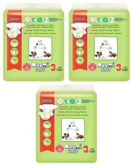 Muumi Baby ผ้าอ้อมเด็กสำเร็จรูป ชนิดเทป ไซส์ M (5-8 kg.) บรรจุ 50 ชิ้น 3 ห่อ Muumi Baby ผ้าอ้อมเด็กสำเร็จรูป ชนิดเทป ไซส์ M (5-8 kg.) บรรจุ 50 ชิ้น 3 ห่อ