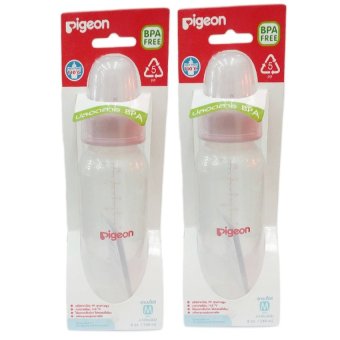 PIGEON ขวด RPP 8 oz พร้อมจุกคลาสสิค PIGEON ไซส์ M 2 ขวด (สีชมพู) PIGEON ขวด RPP 8 oz พร้อมจุกคลาสสิค PIGEON ไซส์ M 2 ขวด (สีชมพู)