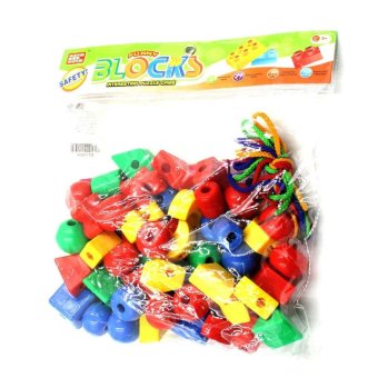 Toon World ร้อยเชือกถุง PVC Funny Block Bag Interesting Puzzle Game Toon World ร้อยเชือกถุง PVC Funny Block Bag Interesting Puzzle Game