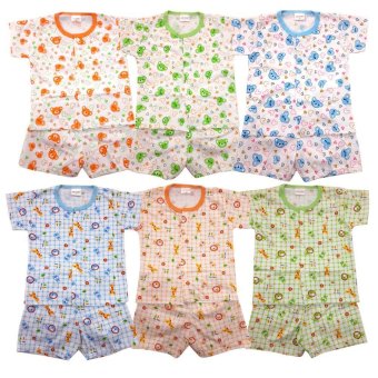 Baby heart ชุดเด็กแรกเกิด COTTON 100% กระดุมหน้า แพ็ค 6 ตัว Baby heart ชุดเด็กแรกเกิด COTTON 100% กระดุมหน้า แพ็ค 6 ตัว