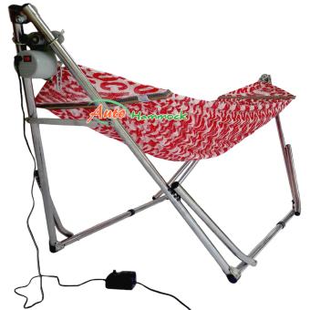 Auto Hammock เปลไกวเด็กอัตโนมัติแบบเปลญวนใหญ่สีแดง (Hammock)กับมอเตอร์ Vinanoi 100 Kg. Auto Hammock เปลไกวเด็กอัตโนมัติแบบเปลญวนใหญ่สีแดง (Hammock)กับมอเตอร์ Vinanoi 100 Kg.