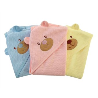 First-wear ผ้าห่อตัวเด็ก ผ้า Sandwich ผืนใหญ่ ลายหัวหมีน่ารัก Set 3 ชิ้น (สีฟ้า, สีชมพู, สีเหลือง) First-wear ผ้าห่อตัวเด็ก ผ้า Sandwich ผืนใหญ่ ลายหัวหมีน่ารัก Set 3 ชิ้น (สีฟ้า, สีชมพู, สีเหลือง)