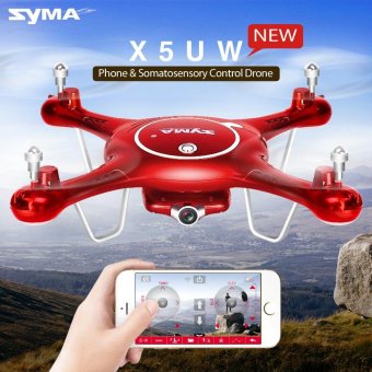 Drone ติดกล้อง วาดเส้นทางการบินได้ WiFi FPV 720P HD พร้อมระบบถ่ายทอดสดแบบ Realtime(มีระบบ ล็อกความสูง)สีแดง Drone ติดกล้อง วาดเส้นทางการบินได้ WiFi FPV 720P HD พร้อมระบบถ่ายทอดสดแบบ Realtime(มีระบบ ล็อกความสูง)สีแดง