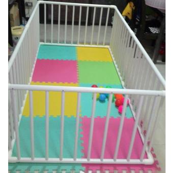 คอกกั้นเด็ก AA002 สีขาว ขนาด 100x200x65 (ครอบที่นอน 3.5 ฟุต) คอกกั้นเด็ก AA002 สีขาว ขนาด 100x200x65 (ครอบที่นอน 3.5 ฟุต)