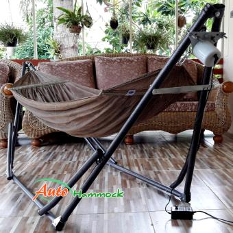 Auto Hammock เปลไกวเด็กอัตโนมัติขนาดใหญ่พิเศษ รุ่นจัมโบ้ผ้าสีน้ำตาล Auto Hammock เปลไกวเด็กอัตโนมัติขนาดใหญ่พิเศษ รุ่นจัมโบ้ผ้าสีน้ำตาล