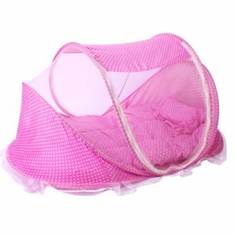 Kunkidshop ชุดที่นอนเด็ก+หมอน มีมุ้งครอบในตัว 2 in 1 มีดนตรี (สีชมพู) Kunkidshop ชุดที่นอนเด็ก+หมอน มีมุ้งครอบในตัว 2 in 1 มีดนตรี (สีชมพู)