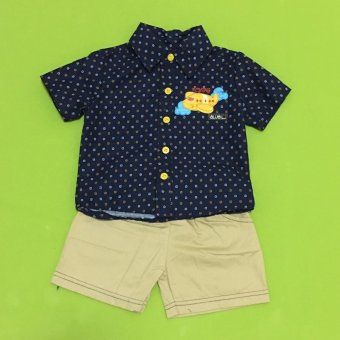 ฺBaby เซ็ทเสื้อผ้าเด็กชาย 2ชิ้น ( เสื้อเชิ๊ต + กางเกง ) สีกรม ฺBaby เซ็ทเสื้อผ้าเด็กชาย 2ชิ้น ( เสื้อเชิ๊ต + กางเกง ) สีกรม