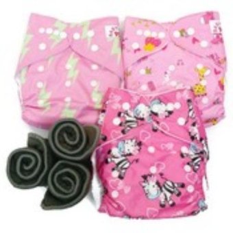 BABYKIDS95 กางเกงผ้าอ้อมกันน้ำ+แผ่นซับชาโคล Size:3-16กก. เซ็ท3ตัว (Pink Lightening, Pink Animal,Pink Zebra) BABYKIDS95 กางเกงผ้าอ้อมกันน้ำ+แผ่นซับชาโคล Size:3-16กก. เซ็ท3ตัว (Pink Lightening, Pink Animal,Pink Zebra)