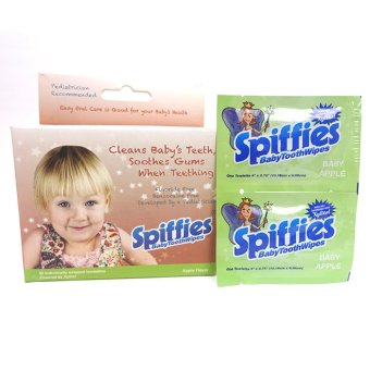 Spiffies ผ้าเช็ดฟันออร์แกนิค สำหรับเด็ก 0-5 ปี (รสแอปเปิ้ล) Spiffies ผ้าเช็ดฟันออร์แกนิค สำหรับเด็ก 0-5 ปี (รสแอปเปิ้ล)