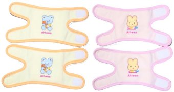 Attoon สนับเข่าสำหรับทารก แพค 2 คู่ - สีชมพู/สีส้ม Attoon สนับเข่าสำหรับทารก แพค 2 คู่ - สีชมพู/สีส้ม
