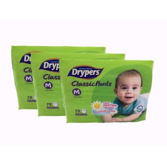 Drypers กางเกงผ้าอ้อมเด็ก คอนวีเนี่ยน ไซส์ M (แพ็ค3) Drypers กางเกงผ้าอ้อมเด็ก คอนวีเนี่ยน ไซส์ M (แพ็ค3)