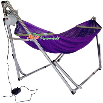 Auto Hammock เปลไกวเด็กอัตโนมัติแบบเปลญวนใหญ่สีม่วงกับมอเตอร์ Vinanoi100Kg. Auto Hammock เปลไกวเด็กอัตโนมัติแบบเปลญวนใหญ่สีม่วงกับมอเตอร์ Vinanoi100Kg.