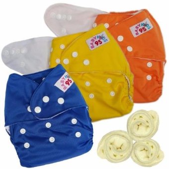 กางเกงผ้าอ้อมกันน้ำ+แผ่นซับไมโครฯ Size:3-16กก. เซ็ท3ตัว (Orange/Yellow/Dark Blue) กางเกงผ้าอ้อมกันน้ำ+แผ่นซับไมโครฯ Size:3-16กก. เซ็ท3ตัว (Orange/Yellow/Dark Blue)