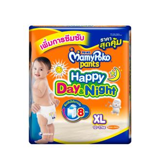 ขายยกลัง! Mamy Poko กางเกงผ้าอ้อม รุ่น Happy Day & Night ไซส์ XL แพค 13 ชิ้น ( 8 แพค) ขายยกลัง! Mamy Poko กางเกงผ้าอ้อม รุ่น Happy Day & Night ไซส์ XL แพค 13 ชิ้น ( 8 แพค)
