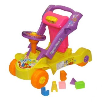 ขาไถ+ผลักเดิน เปลี่ยนหน้าได้ Multifunction Baby Walker (ปรับหนืดได้) ชมภู ขาไถ+ผลักเดิน เปลี่ยนหน้าได้ Multifunction Baby Walker (ปรับหนืดได้) ชมภู