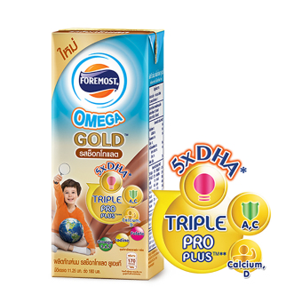 ขายยกลัง! โฟร์โมสต์ นม UHT สูตร Omega Gold 180 มล. รสช็อคโกแลต (24 กล่อง/ลัง) ขายยกลัง! โฟร์โมสต์ นม UHT สูตร Omega Gold 180 มล. รสช็อคโกแลต (24 กล่อง/ลัง)