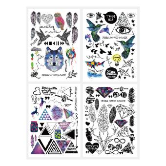 Sticker Pro สติ๊กเกอร์ Tattoo Color กันน้ำ จำนวน 1 ชุด (4 แผ่น) Sticker Pro สติ๊กเกอร์ Tattoo Color กันน้ำ จำนวน 1 ชุด (4 แผ่น)