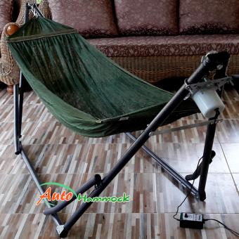 Auto Hammock เปลไกวเด็กอัตโนมัติขนาดใหญ่พิเศษ รุ่นจัมโบ้ผ้าสีเขียวขี้ม้า Auto Hammock เปลไกวเด็กอัตโนมัติขนาดใหญ่พิเศษ รุ่นจัมโบ้ผ้าสีเขียวขี้ม้า