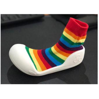 รองเท้าหัดเดิน สำหรับเด็กวัยหัดเดิน ลาย Rainbow # 0010 รองเท้าหัดเดิน สำหรับเด็กวัยหัดเดิน ลาย Rainbow # 0010