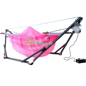 Auto Hammock เปลไกวเด็กอ่อนอัตโนมัติสไตล์เปลญวนกับผ้ามุ้ง (โทนชมพู)ลายผ้าขาวม้า Auto Hammock เปลไกวเด็กอ่อนอัตโนมัติสไตล์เปลญวนกับผ้ามุ้ง (โทนชมพู)ลายผ้าขาวม้า