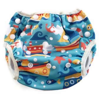 BABYKIDS95 Swim Nappy Digital Print ผ้าอ้อมว่ายน้ำ ลายดิจิตอล ปรับขนาดได้ สำหรับ เด็กแรกเกิด- 7 กก. (Boats-Blue) BABYKIDS95 Swim Nappy Digital Print ผ้าอ้อมว่ายน้ำ ลายดิจิตอล ปรับขนาดได้ สำหรับ เด็กแรกเกิด- 7 กก. (Boats-Blue)