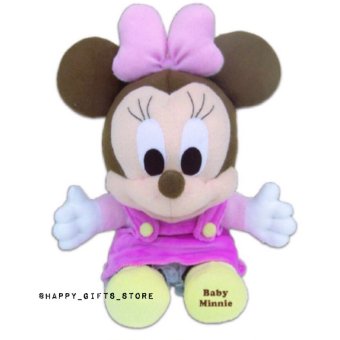 Disney ตุ๊กตา Minnie มินนี้ เมาส์ เบบี้ ใส่เอี๊ยม ท่านั่ง ขนาด 11 นิ้ว (สีชมพู) Disney ตุ๊กตา Minnie มินนี้ เมาส์ เบบี้ ใส่เอี๊ยม ท่านั่ง ขนาด 11 นิ้ว (สีชมพู)
