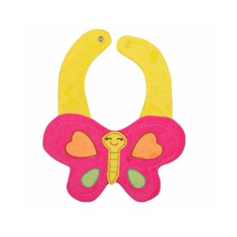 ผ้ากันเปื้อนผ้าเช็ดน้ำลายเด็กหญิงสีชมพู (butterfly) ผ้ากันเปื้อนผ้าเช็ดน้ำลายเด็กหญิงสีชมพู (butterfly)