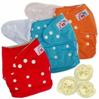 กางเกงผ้าอ้อมกันน้ำ+แผ่นซับไมโครฯ Size:3-16กก. เซ็ท3ตัว (Blue/Orange/Red) กางเกงผ้าอ้อมกันน้ำ+แผ่นซับไมโครฯ Size:3-16กก. เซ็ท3ตัว (Blue/Orange/Red)