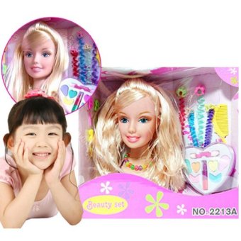 Kids Toys หัวตุ๊กตาเจ้าหญิง พร้อมอุปกรณ์แต่งหน้า ทำผม และ เครื่องประดับ Kids Toys หัวตุ๊กตาเจ้าหญิง พร้อมอุปกรณ์แต่งหน้า ทำผม และ เครื่องประดับ