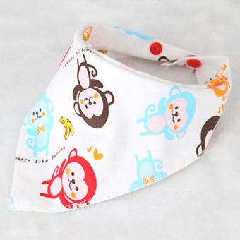 Baby Touch ผ้ากันเปื้อนเด็ก เกาหลี ลายลิง Baby Touch ผ้ากันเปื้อนเด็ก เกาหลี ลายลิง