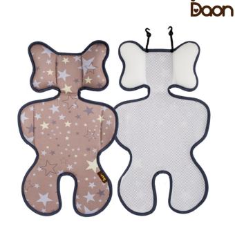 Daon เบาะรองนั่งระบายอากาศในรถเข็นหรือคาร์ซิท 3D Air Mesh Liner-All Star ลายดาว สีน้ำตาล Daon เบาะรองนั่งระบายอากาศในรถเข็นหรือคาร์ซิท 3D Air Mesh Liner-All Star ลายดาว สีน้ำตาล