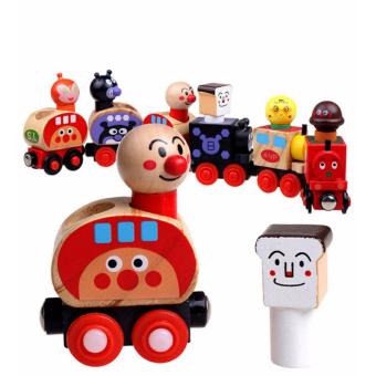 Baby Station ของเล่นเสริมทักษะ รถไฟไม้ตัวการ์ตูน Baby Station ของเล่นเสริมทักษะ รถไฟไม้ตัวการ์ตูน