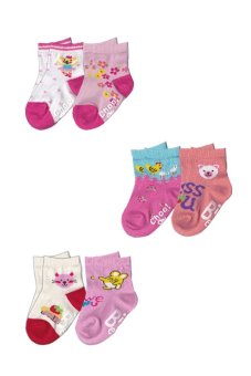 Dsox ถุงเท้าแฟชั่นสำหรับเด็กหญิง 6-12 เดือน แพ็ค 6 คู่ ( Multicolor ) Dsox ถุงเท้าแฟชั่นสำหรับเด็กหญิง 6-12 เดือน แพ็ค 6 คู่ ( Multicolor )