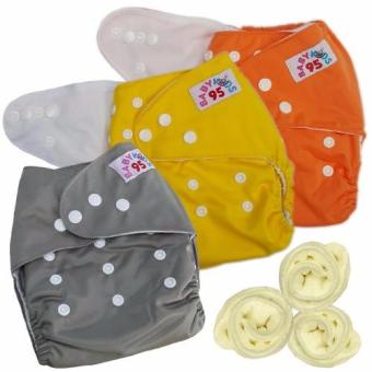 กางเกงผ้าอ้อมกันน้ำ+แผ่นซับไมโครฯ Size:3-16กก. เซ็ท3ตัว (Orange/Yellow/Grey) กางเกงผ้าอ้อมกันน้ำ+แผ่นซับไมโครฯ Size:3-16กก. เซ็ท3ตัว (Orange/Yellow/Grey)