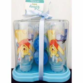 Disney กิฟเซ๊ต ขวดนมหมีพู 8 ออนซ์ + ที่วางขวดนม แพ๊ค 4 ขวด สีฟ้า Disney กิฟเซ๊ต ขวดนมหมีพู 8 ออนซ์ + ที่วางขวดนม แพ๊ค 4 ขวด สีฟ้า
