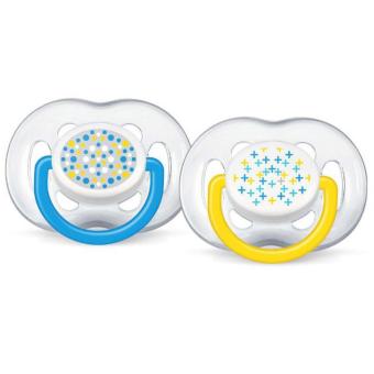 Philips Avent จุกนมหลอกเอเวนท์ รุ่นระบายอากาศแฟชั่น 6-18 เดือน สีฟ้า แพ็ค 2 ชิ้น Philips Avent จุกนมหลอกเอเวนท์ รุ่นระบายอากาศแฟชั่น 6-18 เดือน สีฟ้า แพ็ค 2 ชิ้น